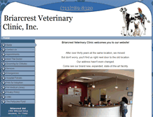 Tablet Screenshot of briarcrestvet.com